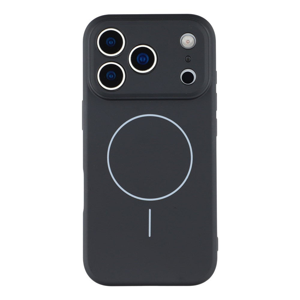 EIDERWOOD iPhone 17 Pro Flexibelt Plast Skal med Fodrad Insida - MagSafe Kompatibelt - Svart