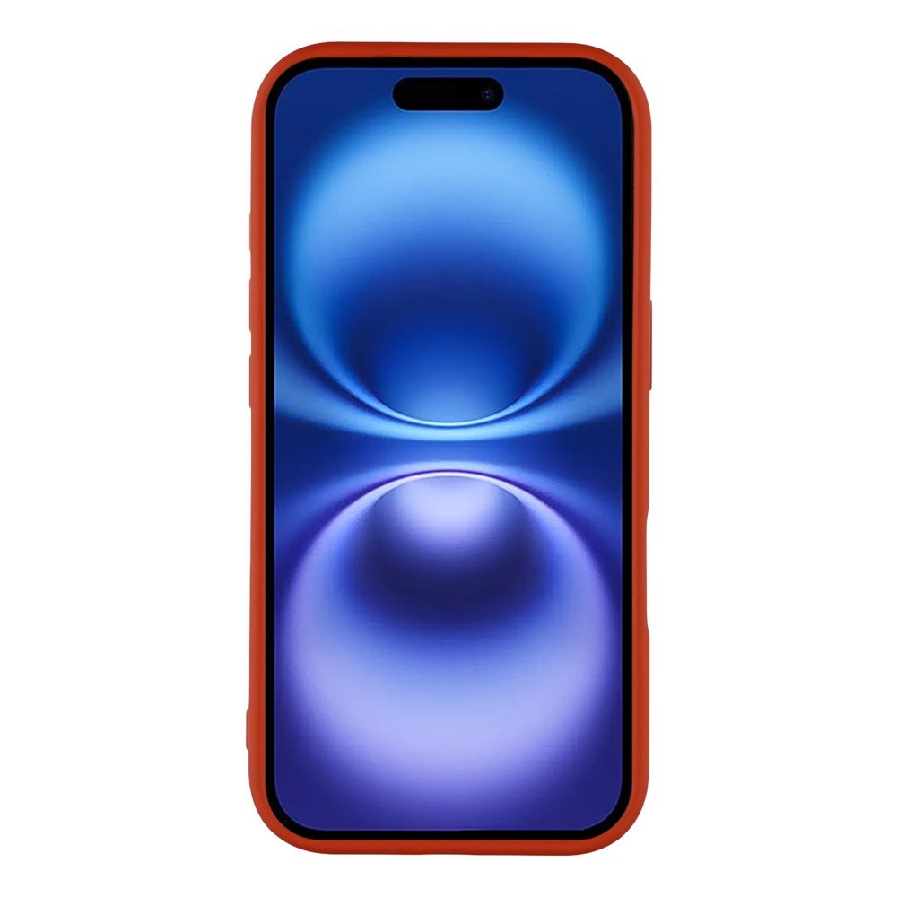 EIDERWOOD iPhone 17 Flexibelt Plast Skal med Fodrad Insida - MagSafe Kompatibelt - Mörkröd