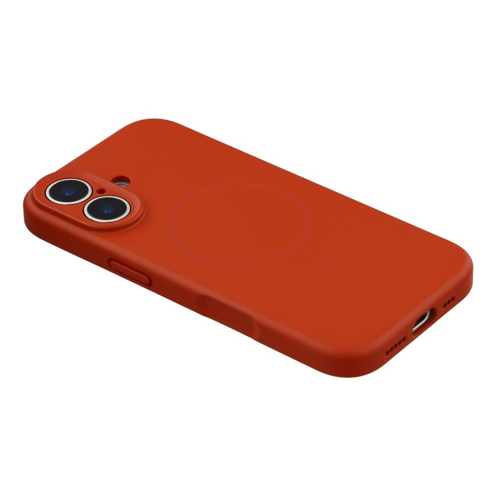 EIDERWOOD iPhone 17 Flexibelt Plast Skal med Fodrad Insida - MagSafe Kompatibelt - Mörkröd