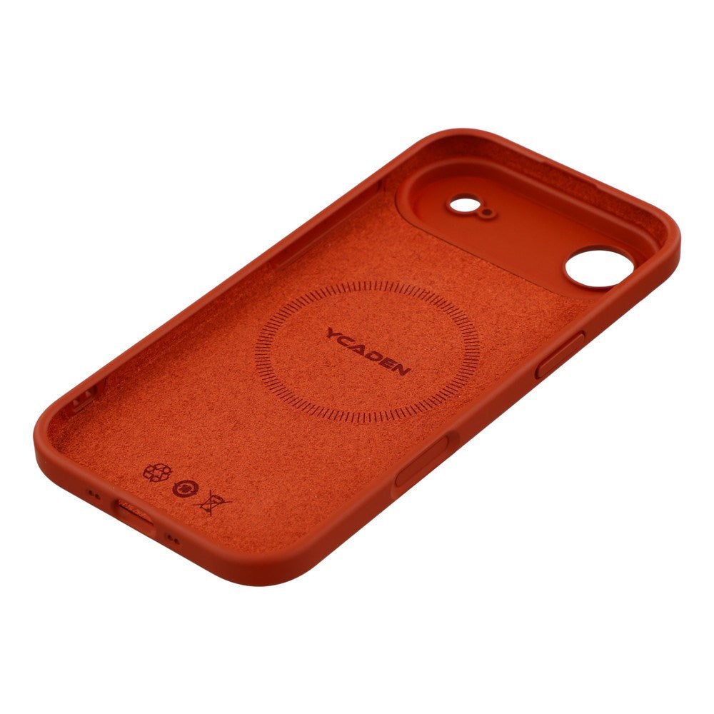 EIDERWOOD iPhone Air Flexibelt Plast Skal med Fodrad Insida - MagSafe Kompatibelt - Mörkröd