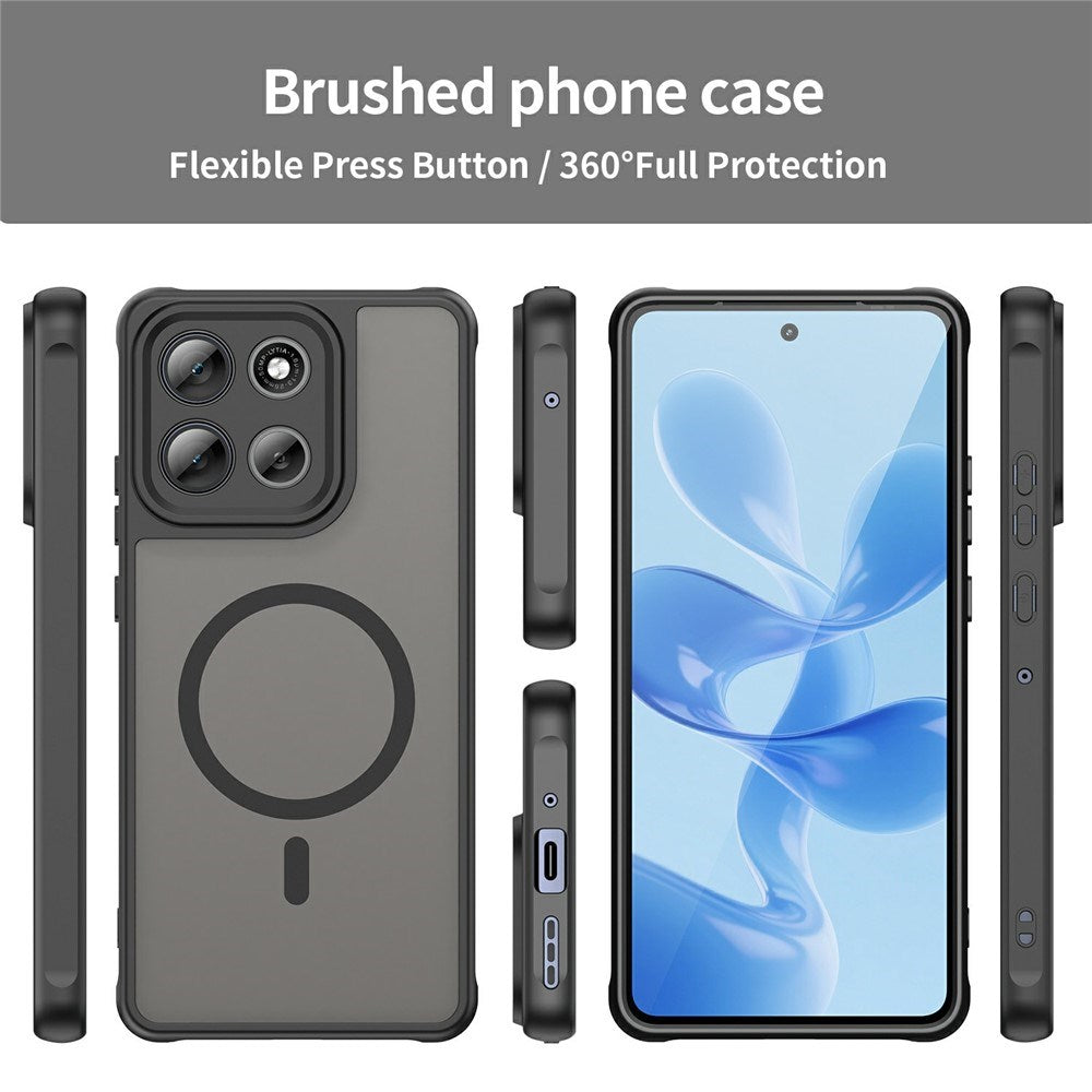 Motorola Moto G86 Power EIDERWOOD Hybrid Plast Skal - MagSafe Kompatibel - Svart