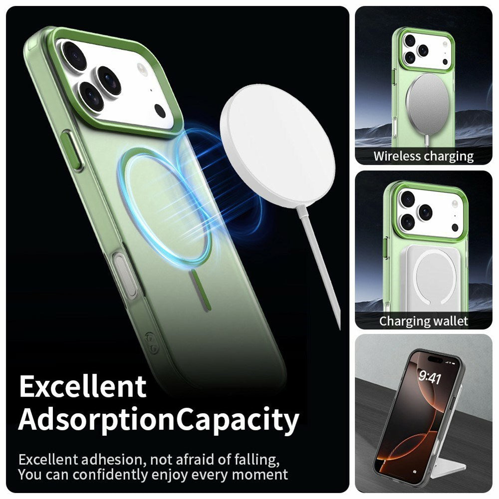 iPhone 18 Pro / 17 Pro EIDERWOOD Hybrid Plast Skal - MagSafe Kompatibel - Grön