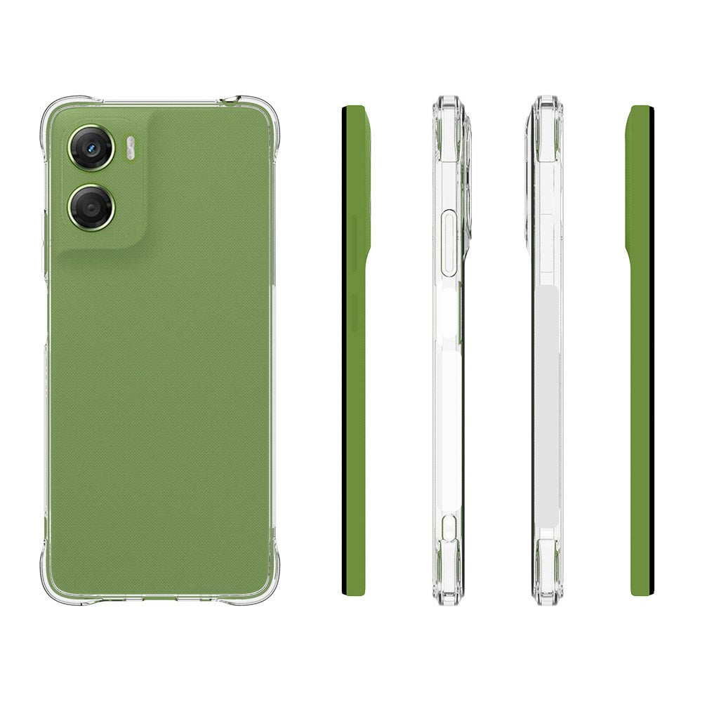 Motorola Moto G06 / G06 Power EIDERWOOD Flexibelt Plast Skal med Stötdämpande Hörn - Genomskinlig