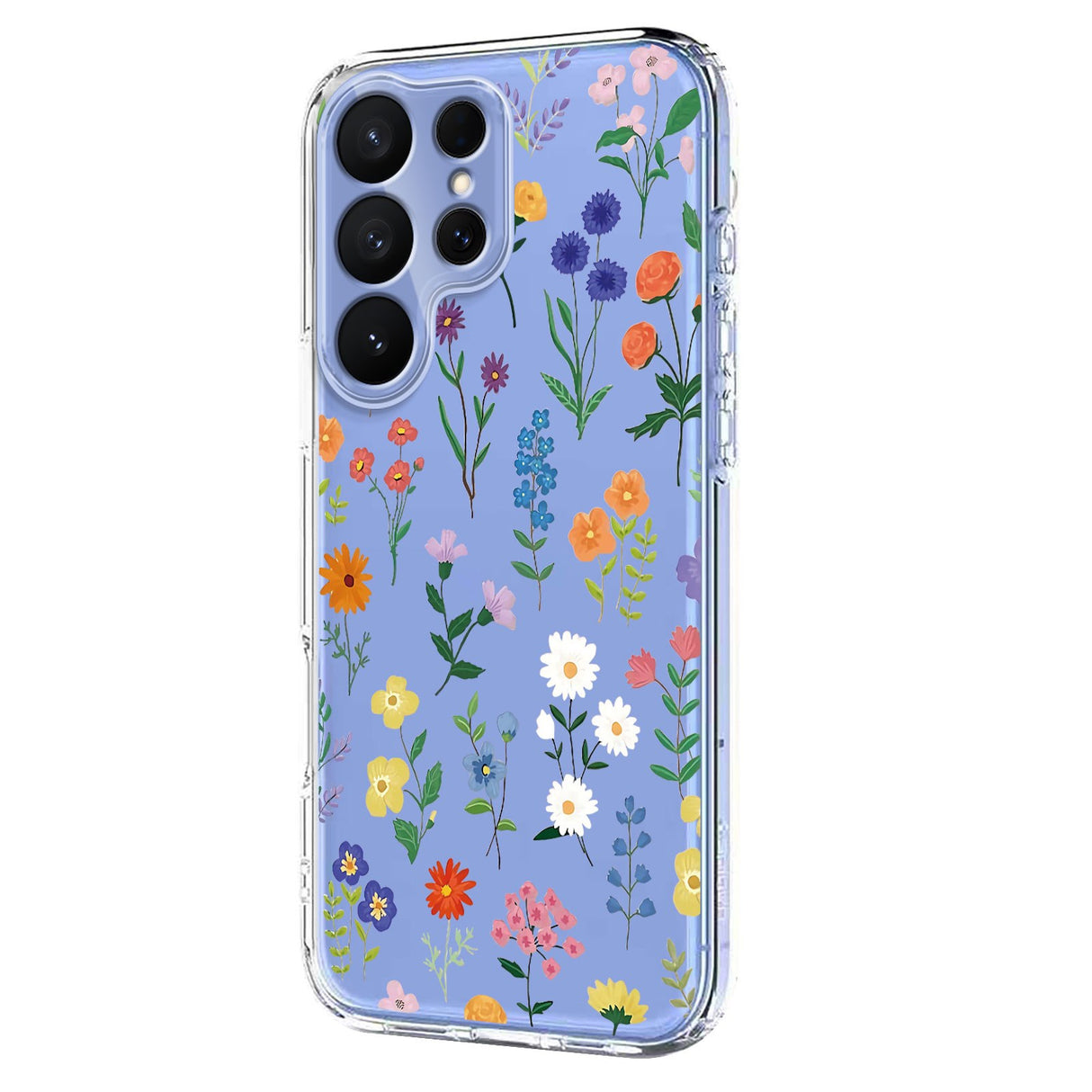 Samsung Galaxy S26 Ultra EIDERWOOD Flexibel Plast Skal m. Mönster - Genomskinlig / Vilda Blommor