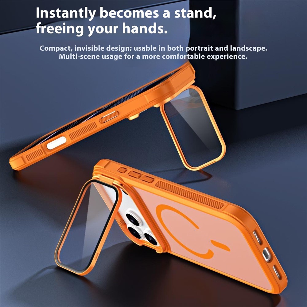 iPhone 18 Pro / 17 Pro EIDERWOOD Hybrid Plast Skal m. Kamera Skal & Stativfunktion - MagSafe Kompatibel - Blå