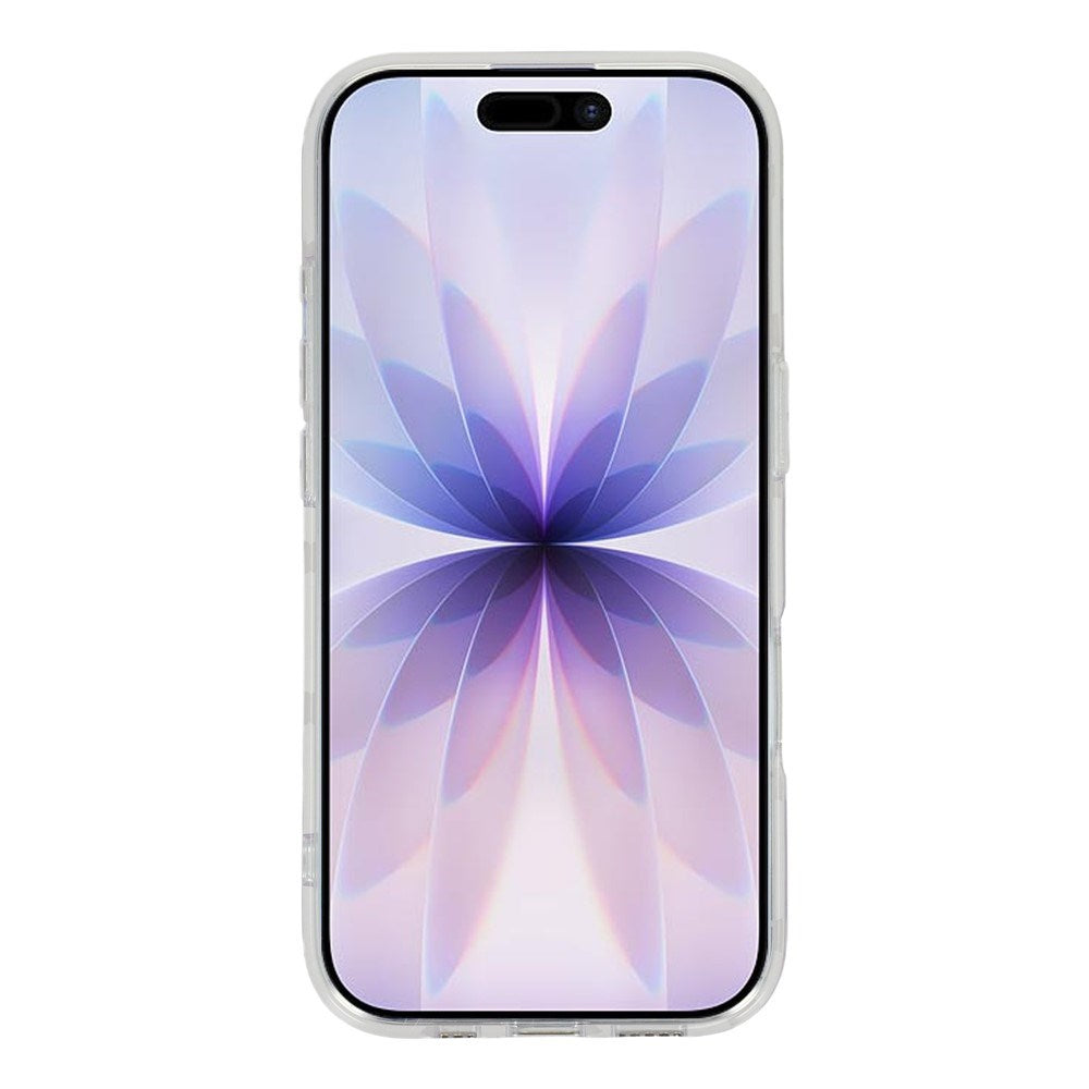 EIDERWOOD iPhone 17 Hybrid Skal med Polka Design - MagSafe Kompatibel - Genomskinlig / Vit