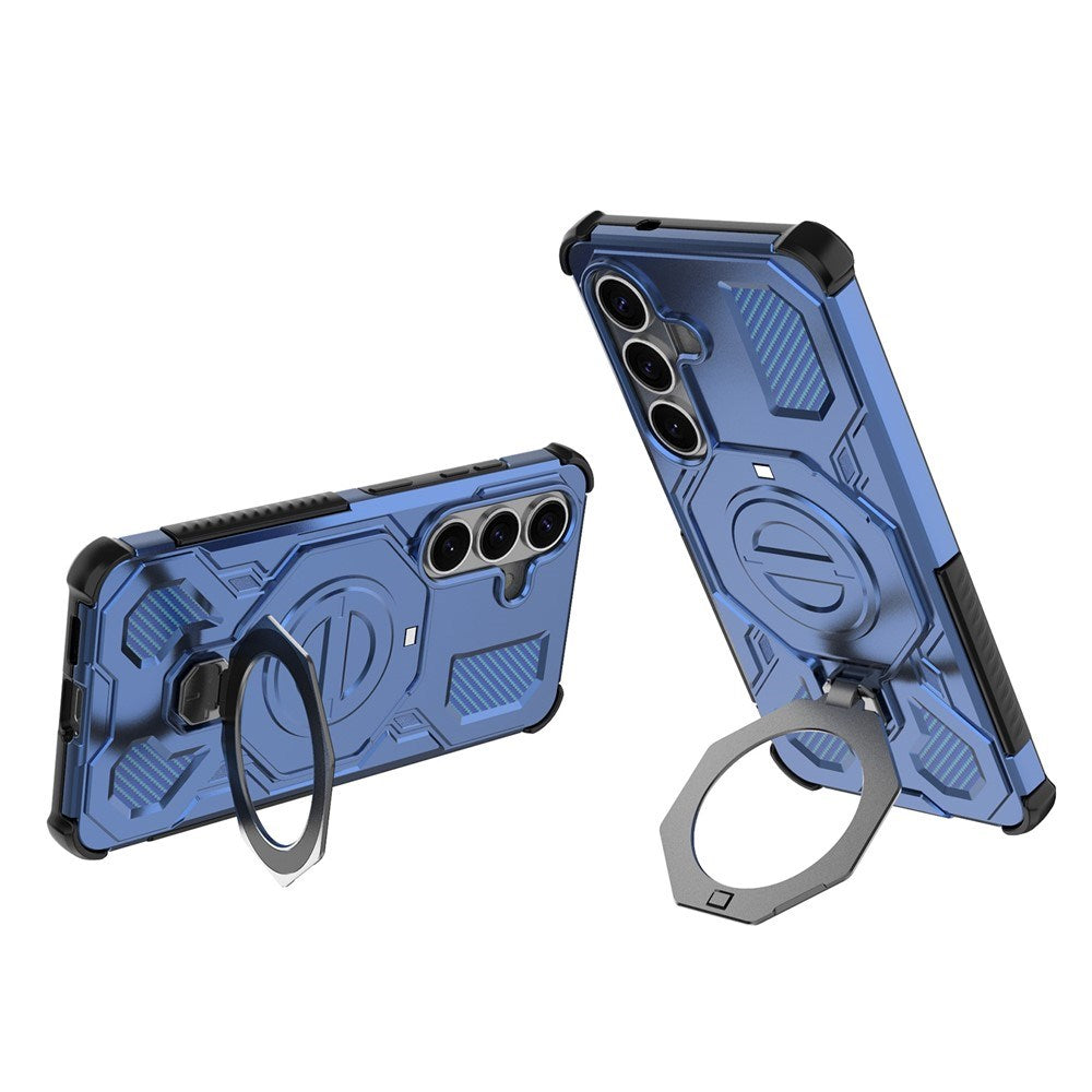 Samsung Galaxy S26 / S26 Pro EIDERWOOD Hantverkar Skal m. Roterande Kickstand - Blå