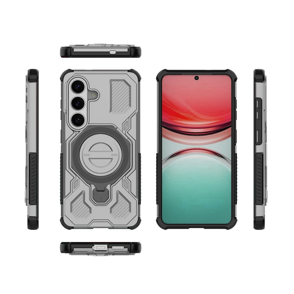 Samsung Galaxy S26 / S26 Pro EIDERWOOD Hantverkar Skal m. Roterande Kickstand - Grå