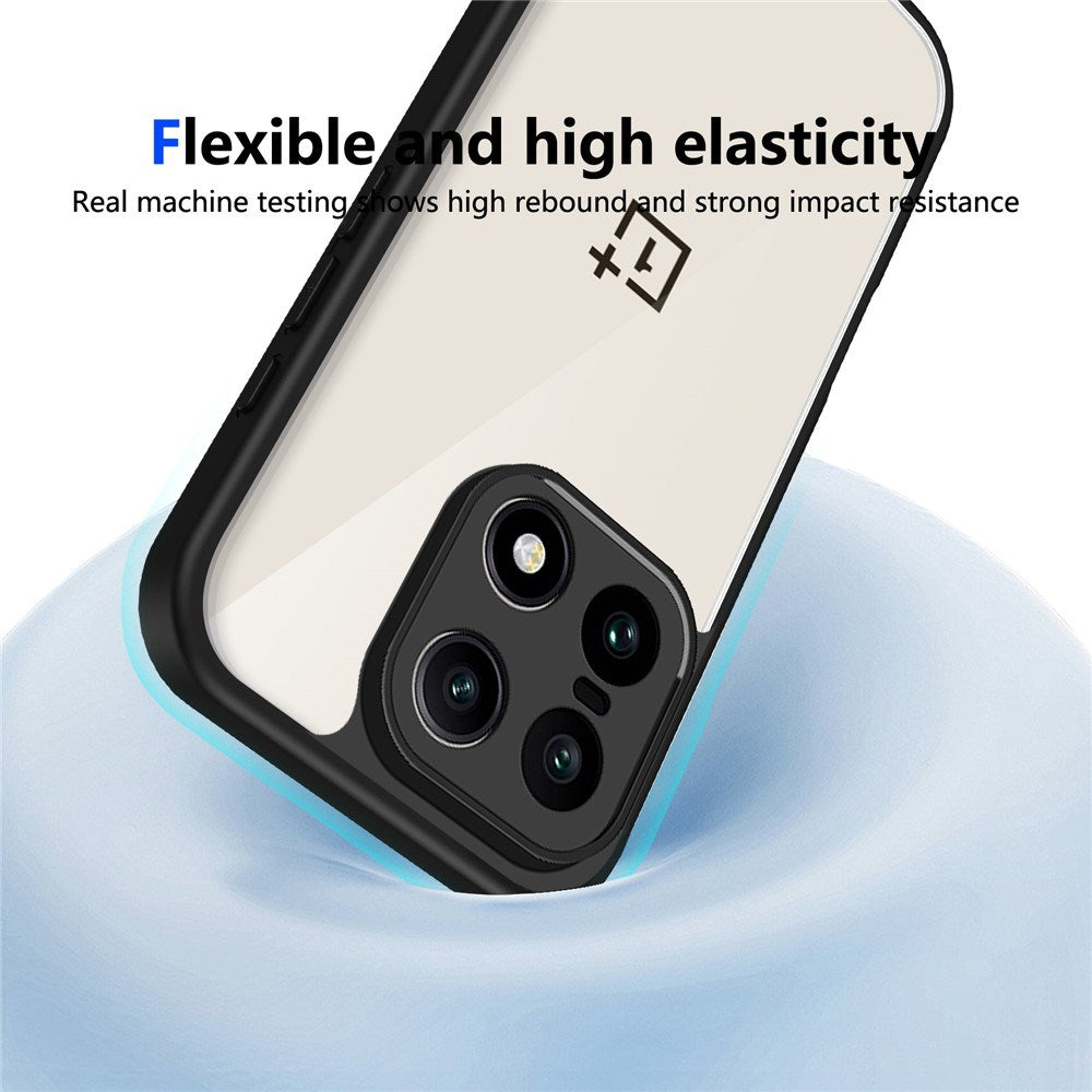 EIDERWOOD OnePlus 15 Flexibelt Plast Skal - Genomskinlig/Svart