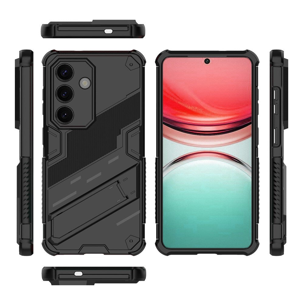 Samsung Galaxy S26 / S26 Pro EIDERWOOD Hybrid Hantverkar Skal m. Kickstand - Svart