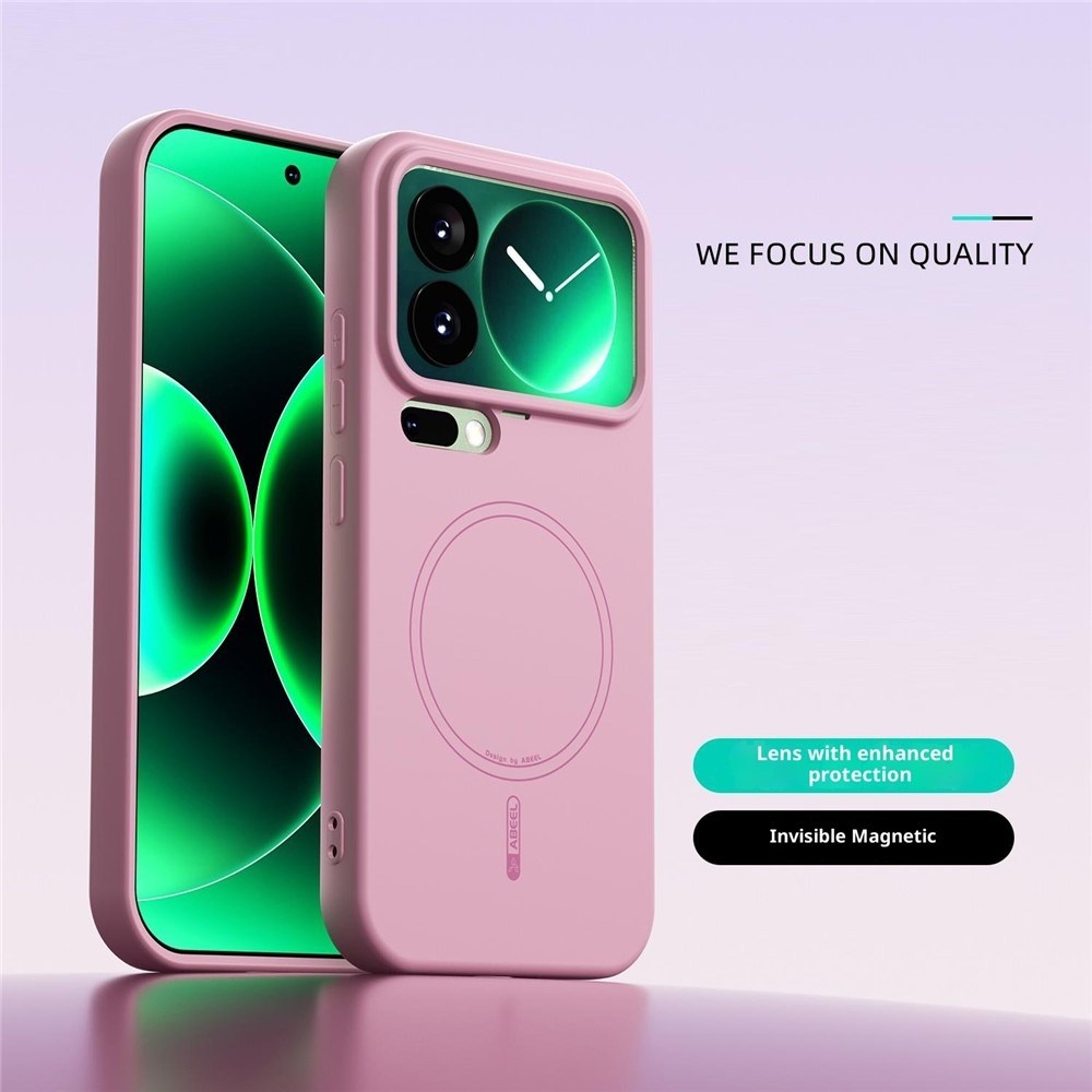 Xiaomi 17 Pro Silikon Skal - MagSafe Kompatibel - Rosa