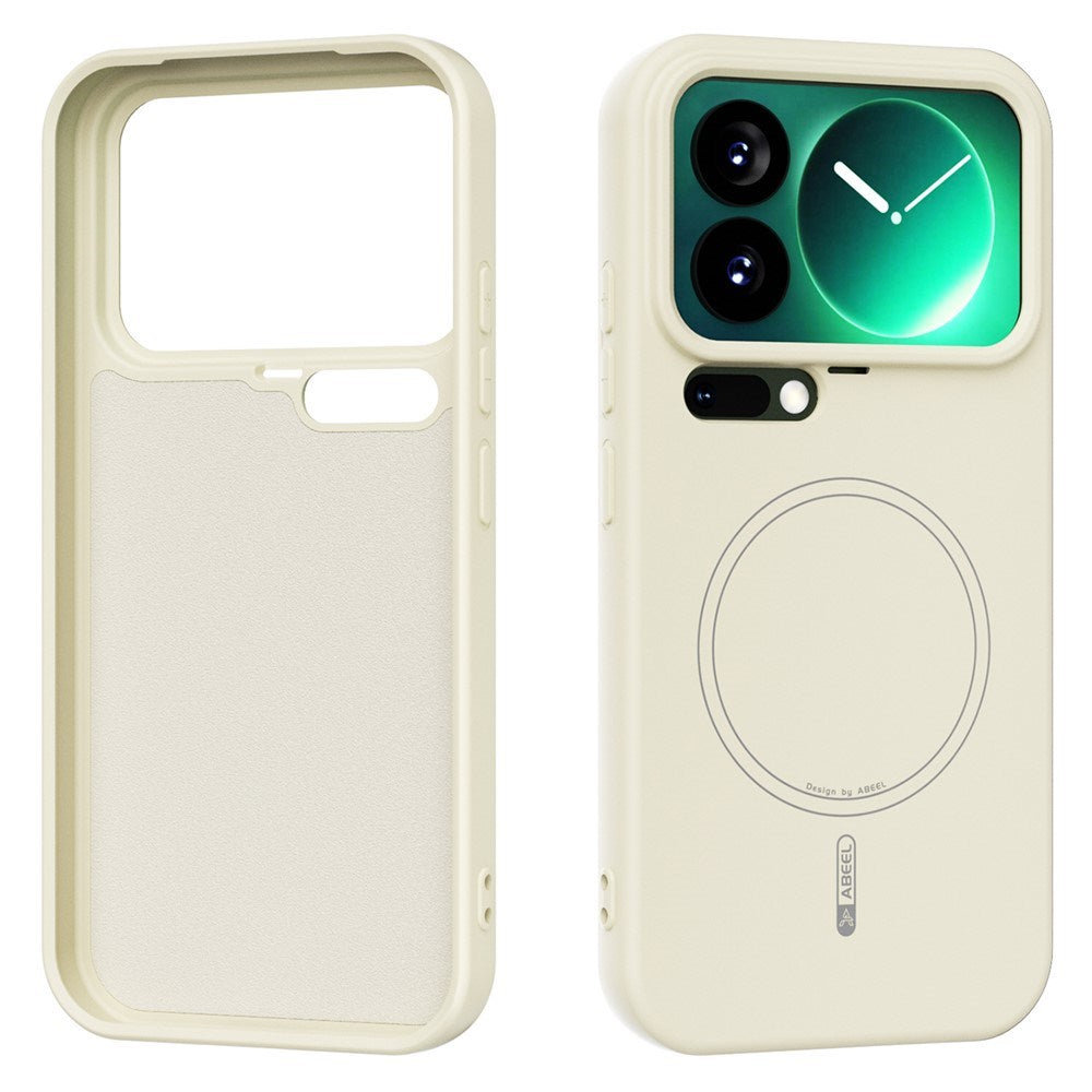 Xiaomi 17 Pro Silikon Skal - MagSafe Kompatibel - Beige