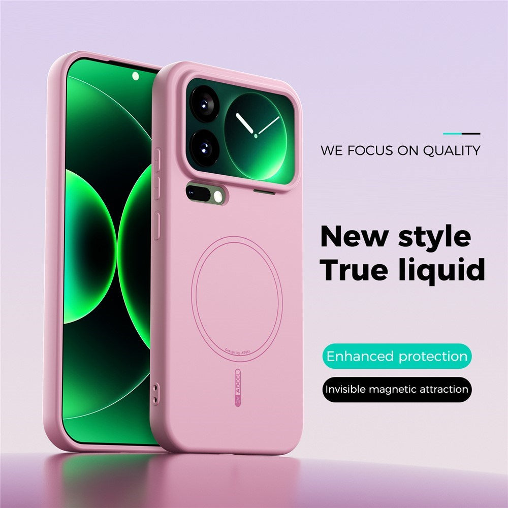 Xiaomi 17 Pro Max Silikon Skal - MagSafe Kompatibel - Rosa