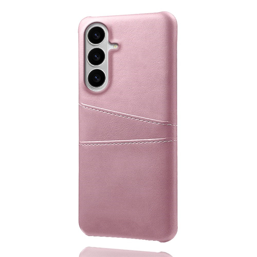 Samsung Galaxy S26 / S26 Pro EIDERWOOD Konstläder Skal m. Korthållare - Rosa