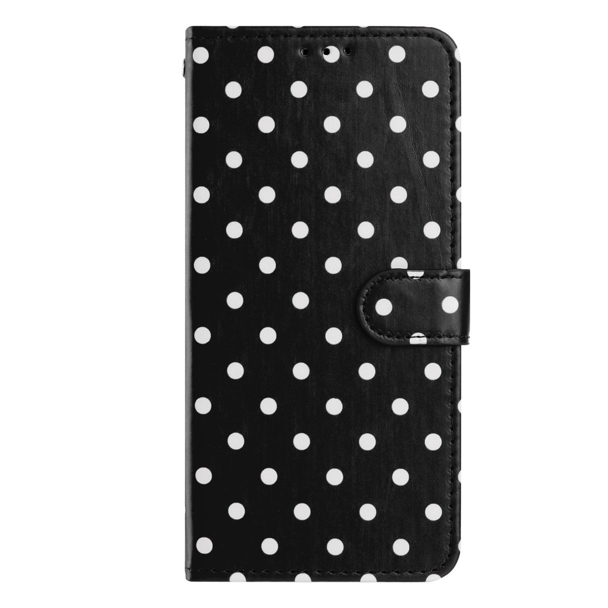 EIDERWOOD Xiaomi 17 Pro Max Konstläder Flip Skal m. Polka Design - Svart
