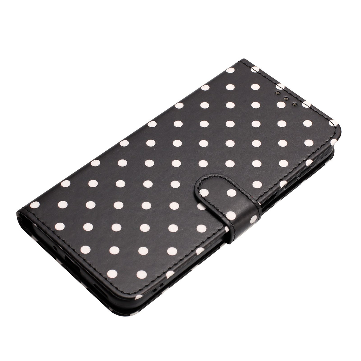 EIDERWOOD Xiaomi 17 Pro Max Konstläder Flip Skal m. Polka Design - Svart