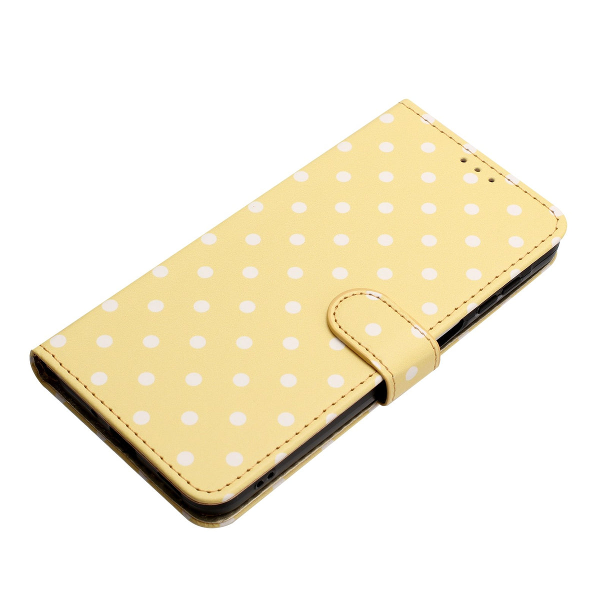 EIDERWOOD Xiaomi 17 Pro Konstläder Flip Skal m. Polka Design - Gul