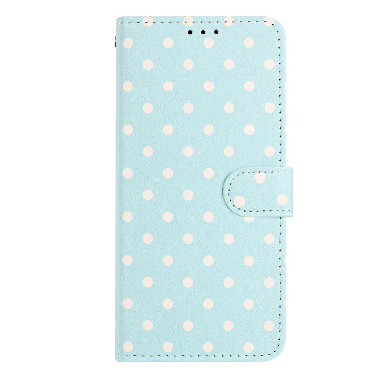 EIDERWOOD Xiaomi 17 Pro Konstläder Flip Skal m. Polka Design - blå