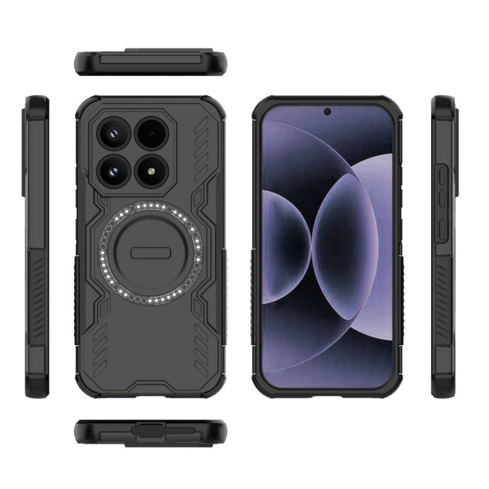 Xiaomi 17 EIDERWOOD Hybrid Tåligt Skal m. Värmeavledning - Svart