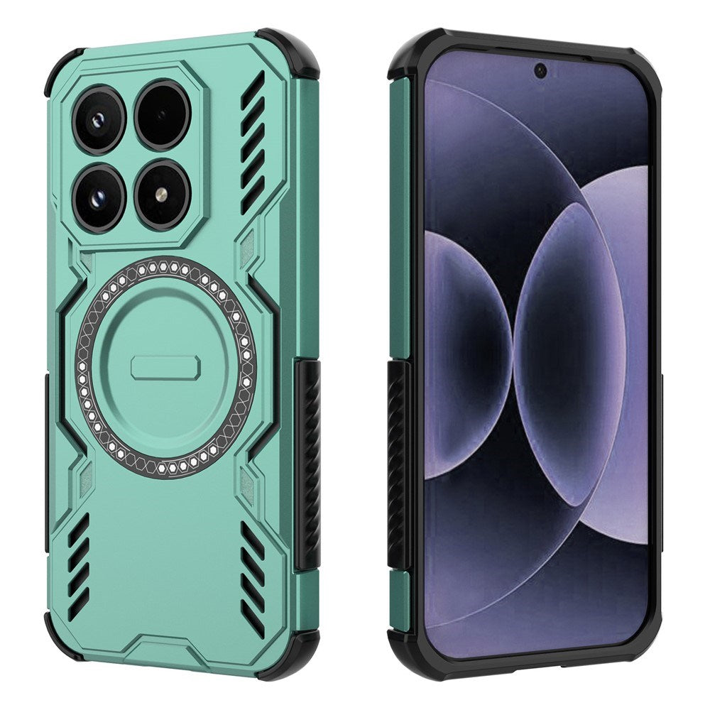 Xiaomi 17 EIDERWOOD Hybrid Tåligt Skal m. Värmeavledning - Grön