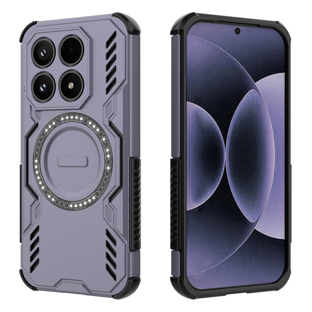 Xiaomi 17 EIDERWOOD Hybrid Tåligt Skal m. Värmeavledning - Lila