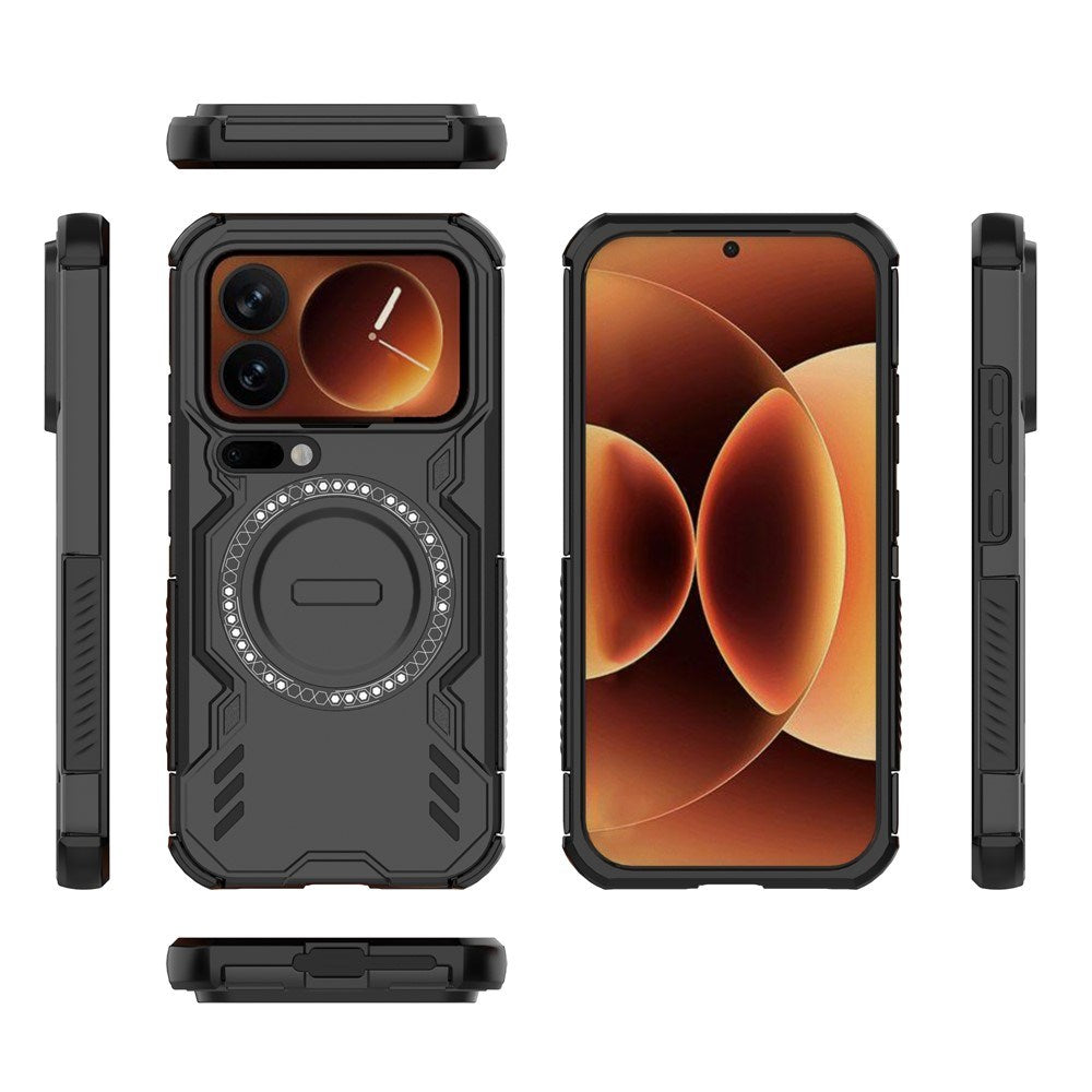 Xiaomi 17 Pro EIDERWOOD Hybrid Tåligt Skal m. Värmeavledning - Svart
