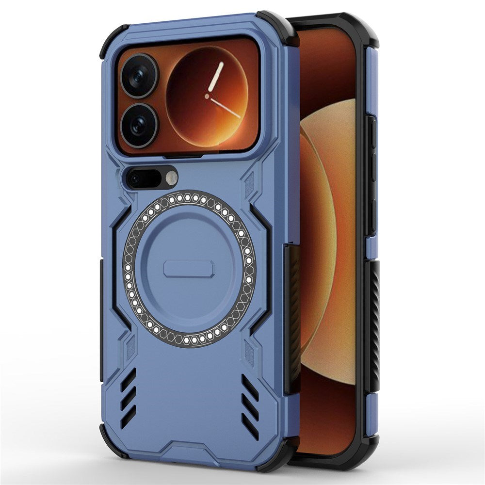 Xiaomi 17 Pro EIDERWOOD Hybrid Tåligt Skal m. Värmeavledning - Blå