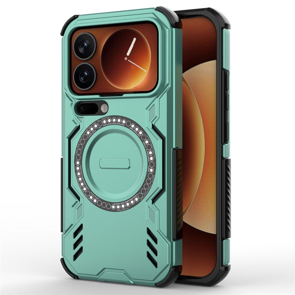 Xiaomi 17 Pro EIDERWOOD Hybrid Tåligt Skal m. Värmeavledning - Grön