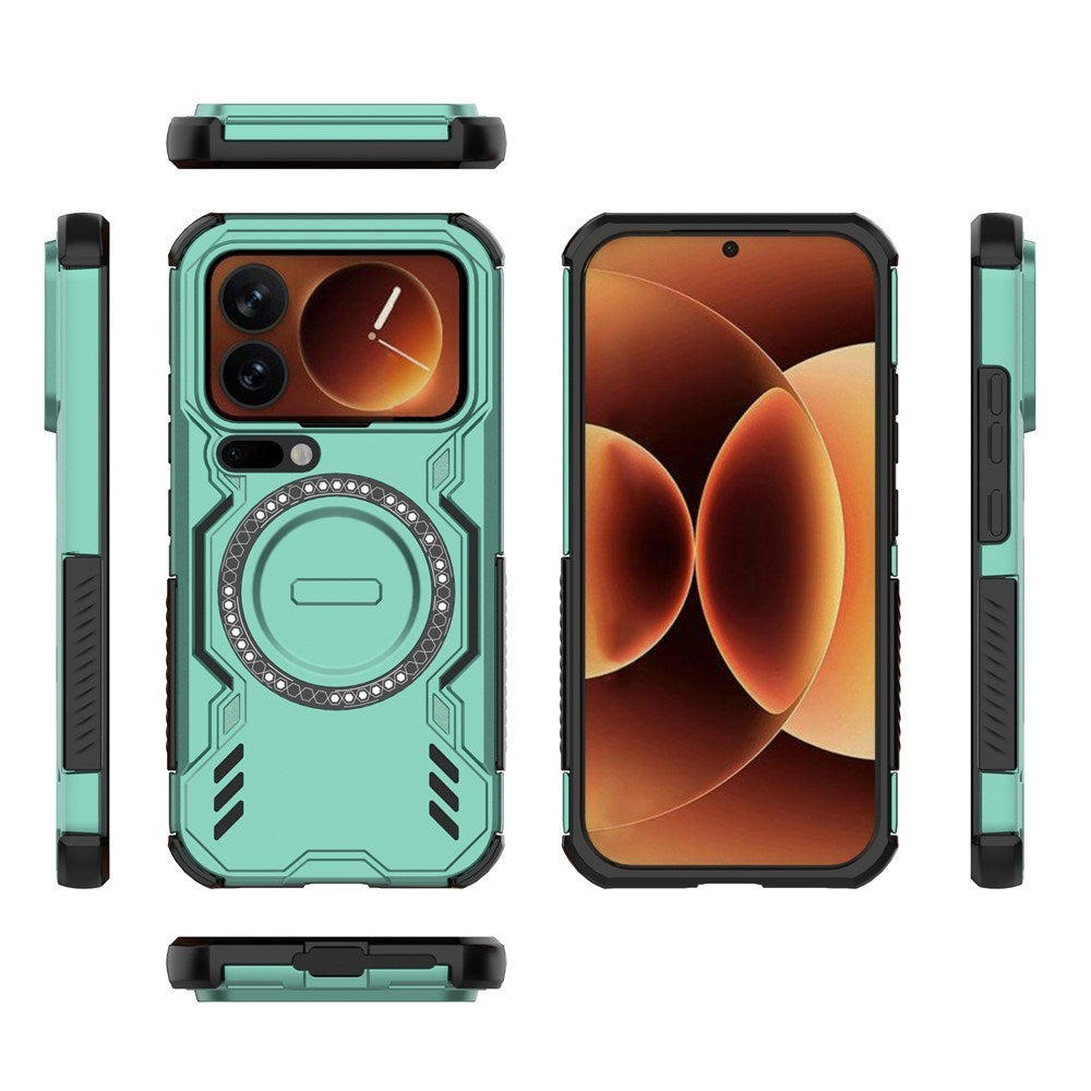 Xiaomi 17 Pro EIDERWOOD Hybrid Tåligt Skal m. Värmeavledning - Grön