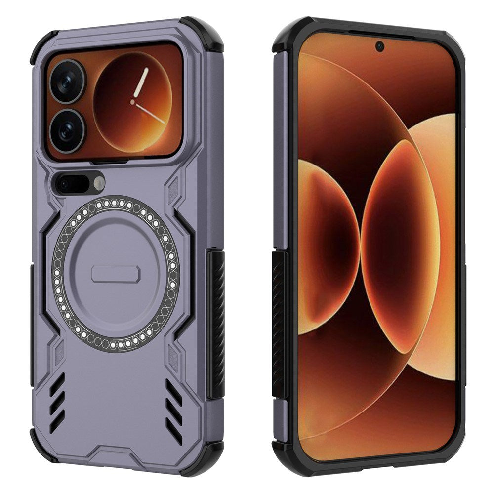 Xiaomi 17 Pro EIDERWOOD Hybrid Tåligt Skal m. Värmeavledning - Lila