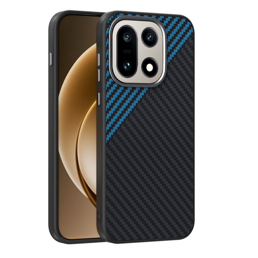 OnePlus 15 Kolfiber Skal - Svart/Blå