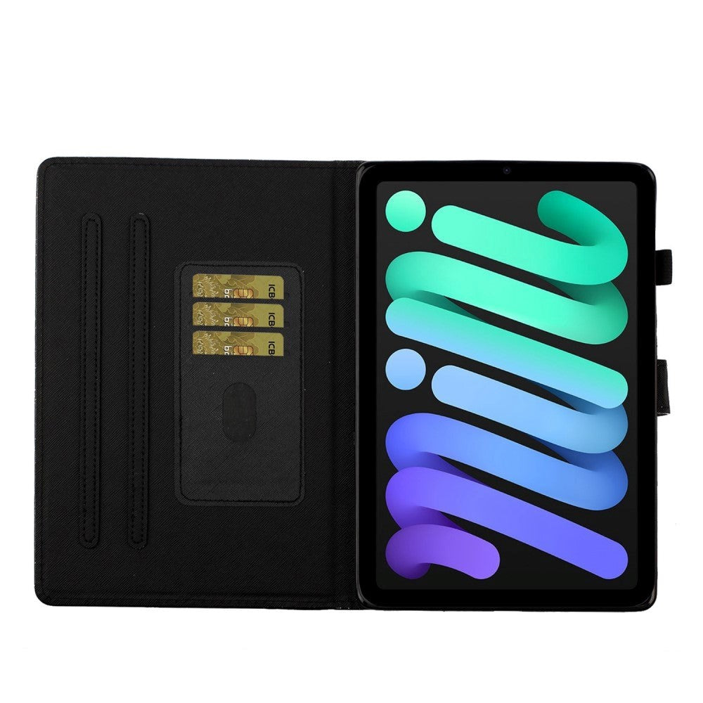 iPad 11" (2025) / iPad 10.9" (2024/2022) Glitter Fodral med Stativ och Korthållare - Rosa