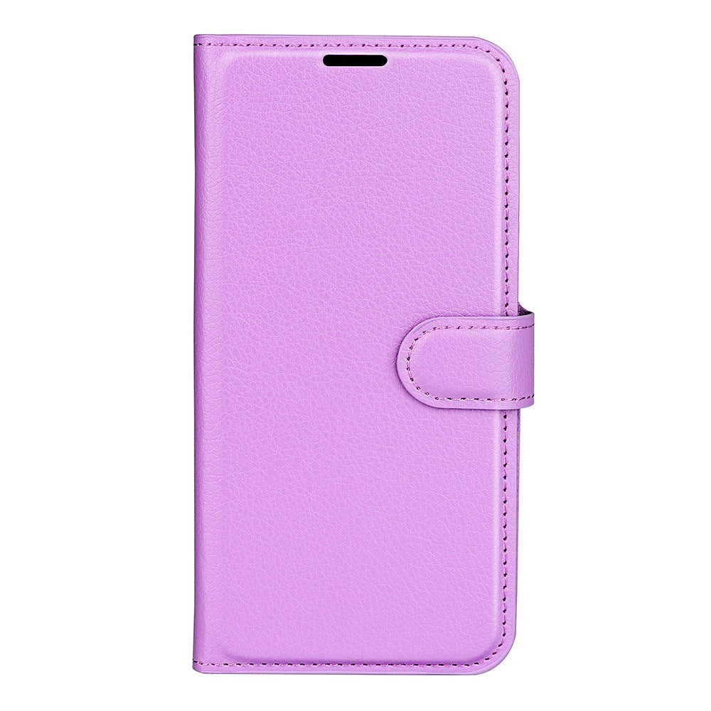 Xiaomi 17 EIDERWOOD Litchi Textur Konstläder Flip Fodral m. Kortficka - Lila