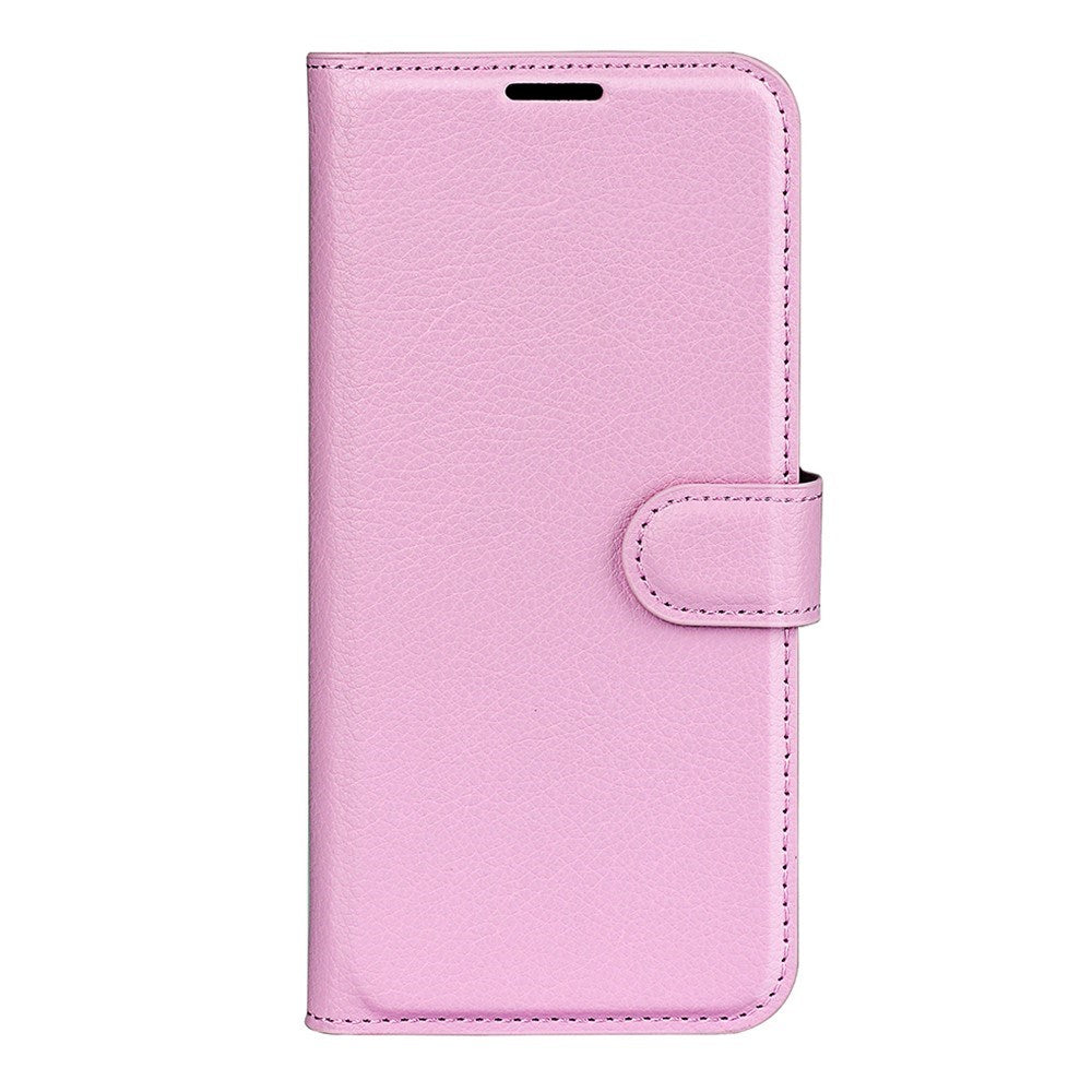 Xiaomi 17 Pro Max AMORUS Litchi Textur Konstläder Flip Fodral m. Kortficka - Rosa