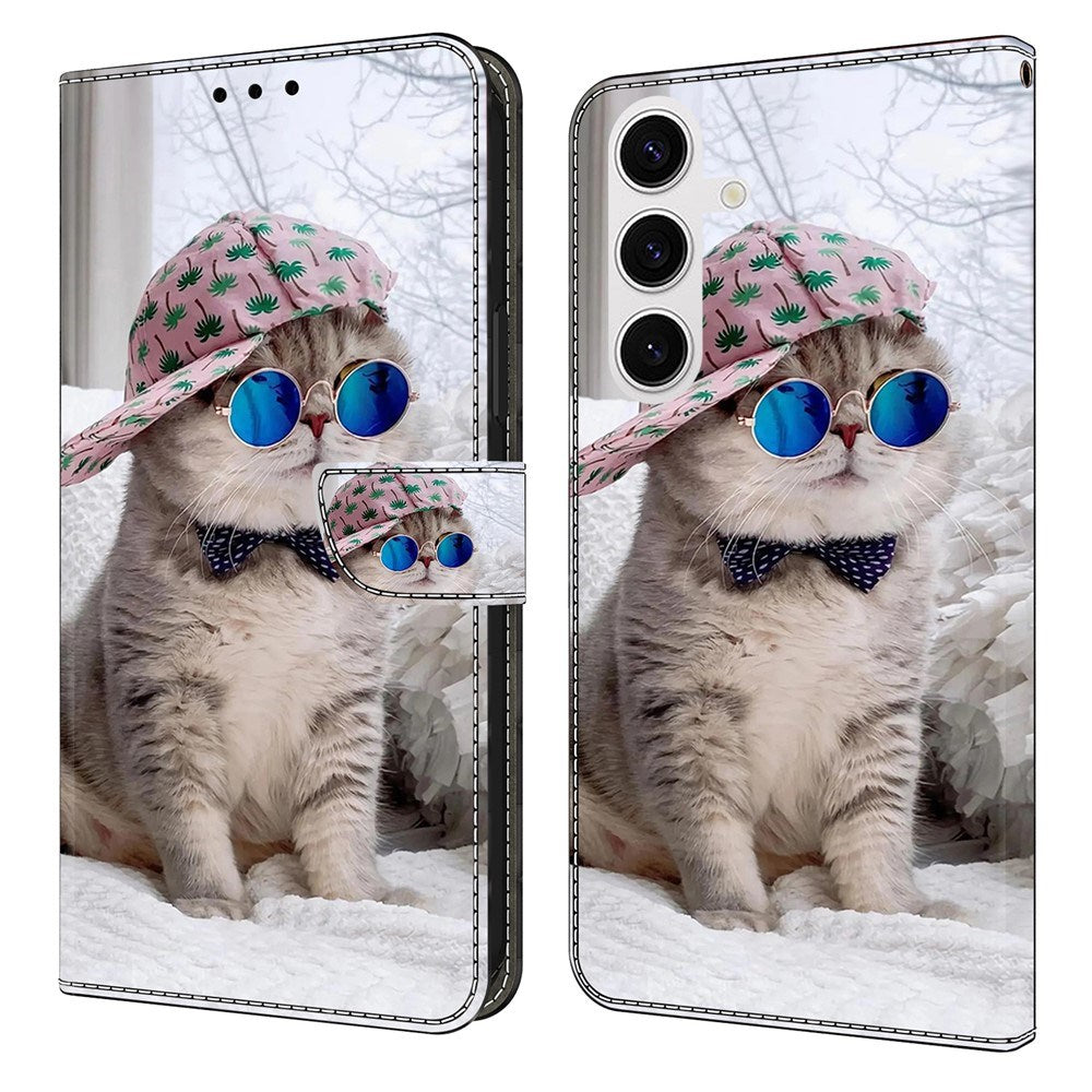 Samsung Galaxy S26+ (Plus) EIDERWOOD Konstläder Fodral m. Tryck - Katt