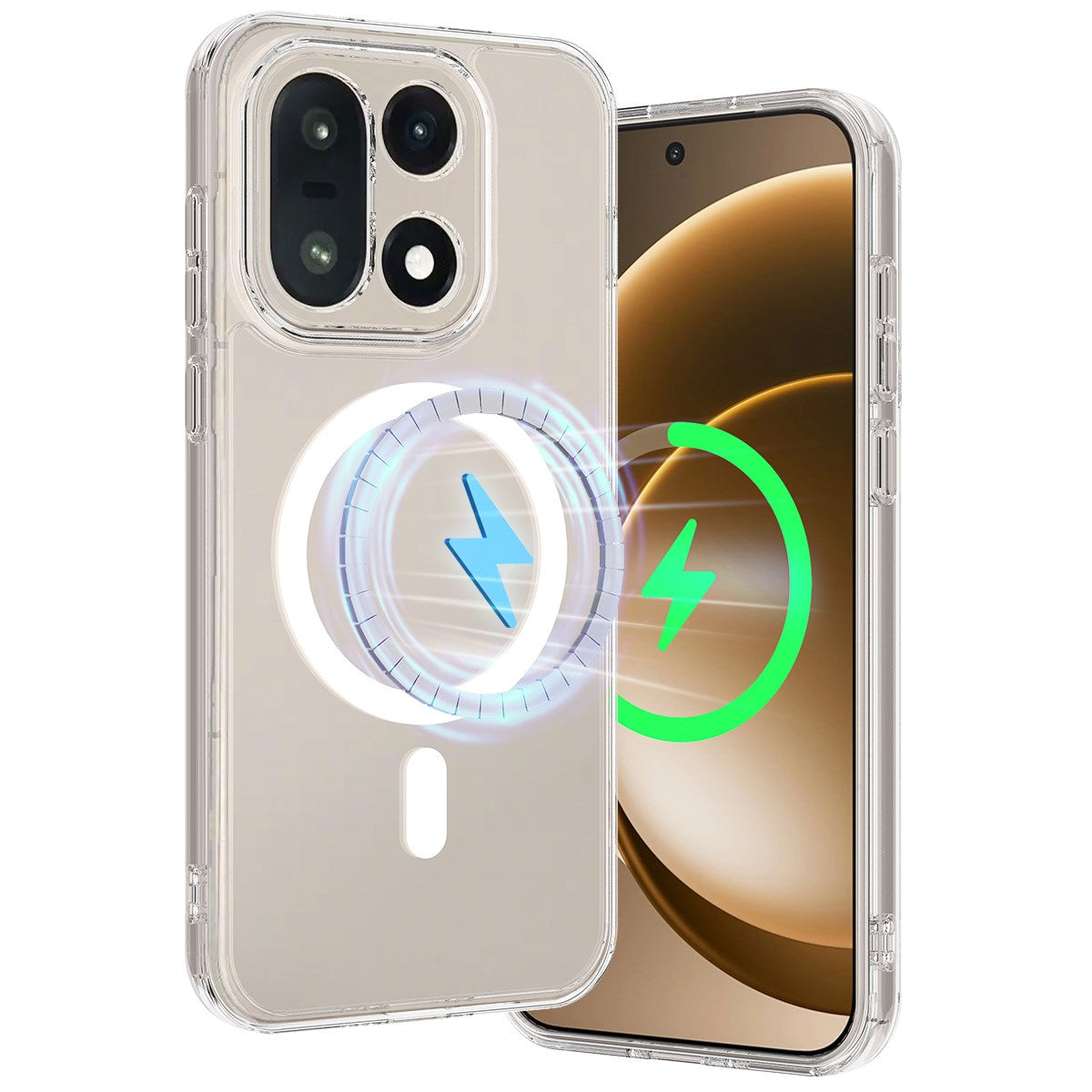 OnePlus 15 EIDERWOOD Hybrid Plast Skal - MagSafe Kompatibel - Genomskinlig