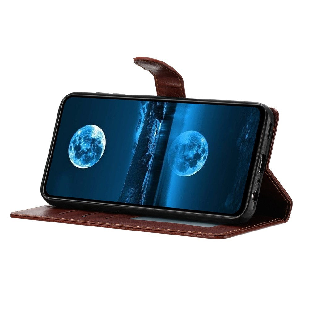 Samsung Galaxy A27 EIDERWOOD Konstläder Fodral med Rem - Brun