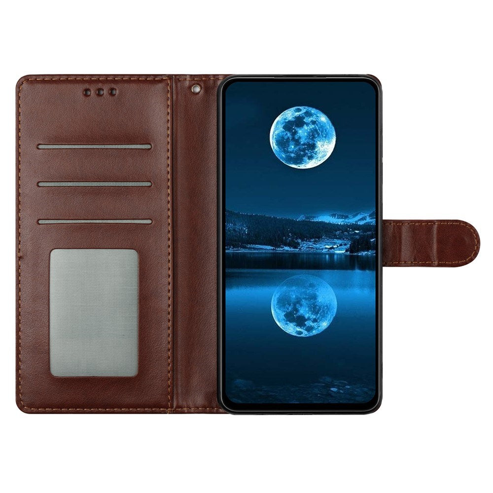 Samsung Galaxy A27 EIDERWOOD Konstläder Fodral med Rem - Brun