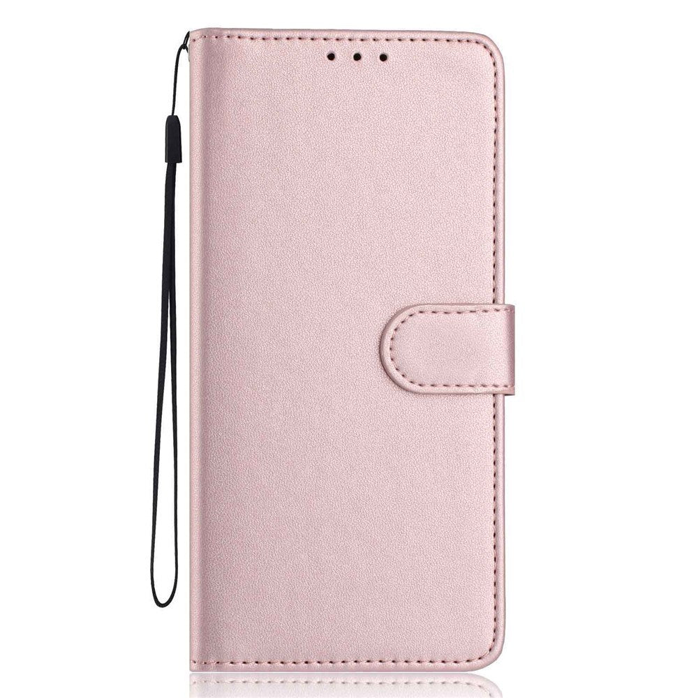 Google Pixel 10a EIDERWOOD Konstläder Fodral m. Rem & Utfällbar Korthållare – Roséguld