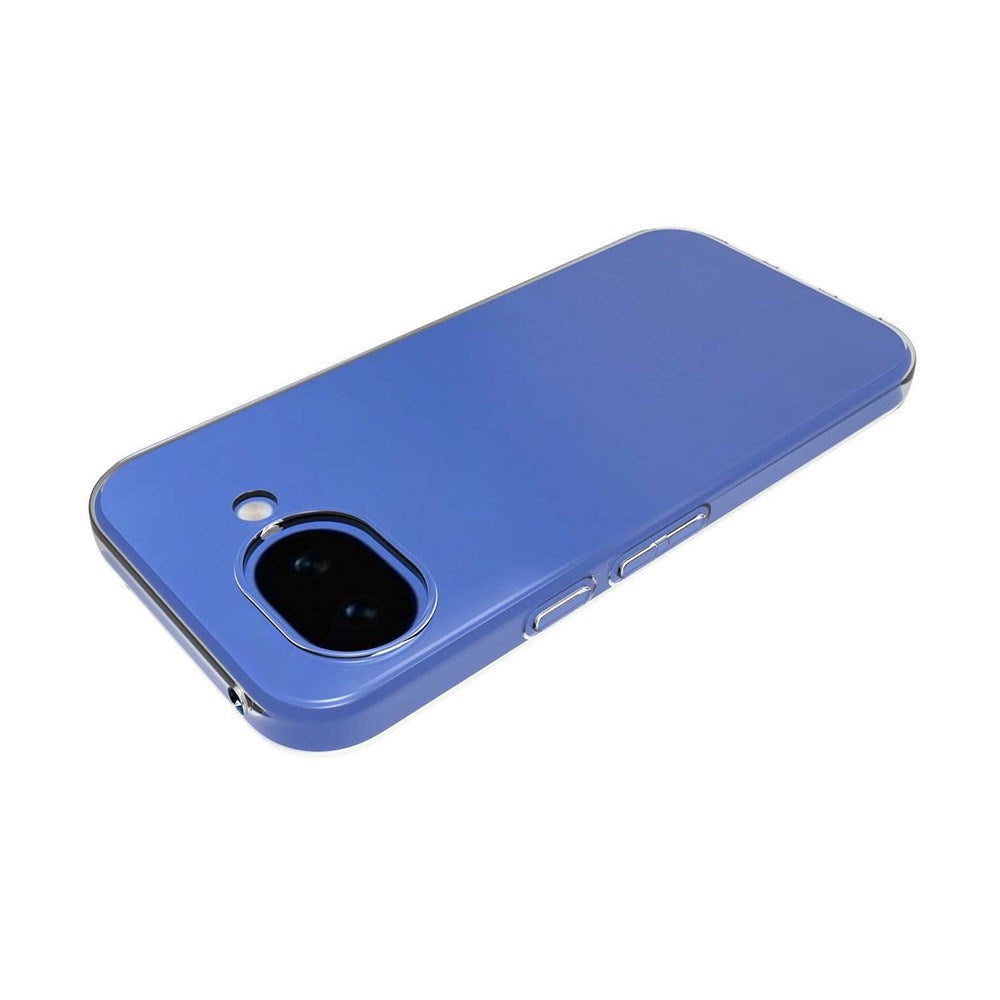 Google Pixel 10a EIDERWOOD 2-i-1 Skyddsset m. Flexibelt Plast Skal & Härdat Skärmskyddsglas - Genomskinlig