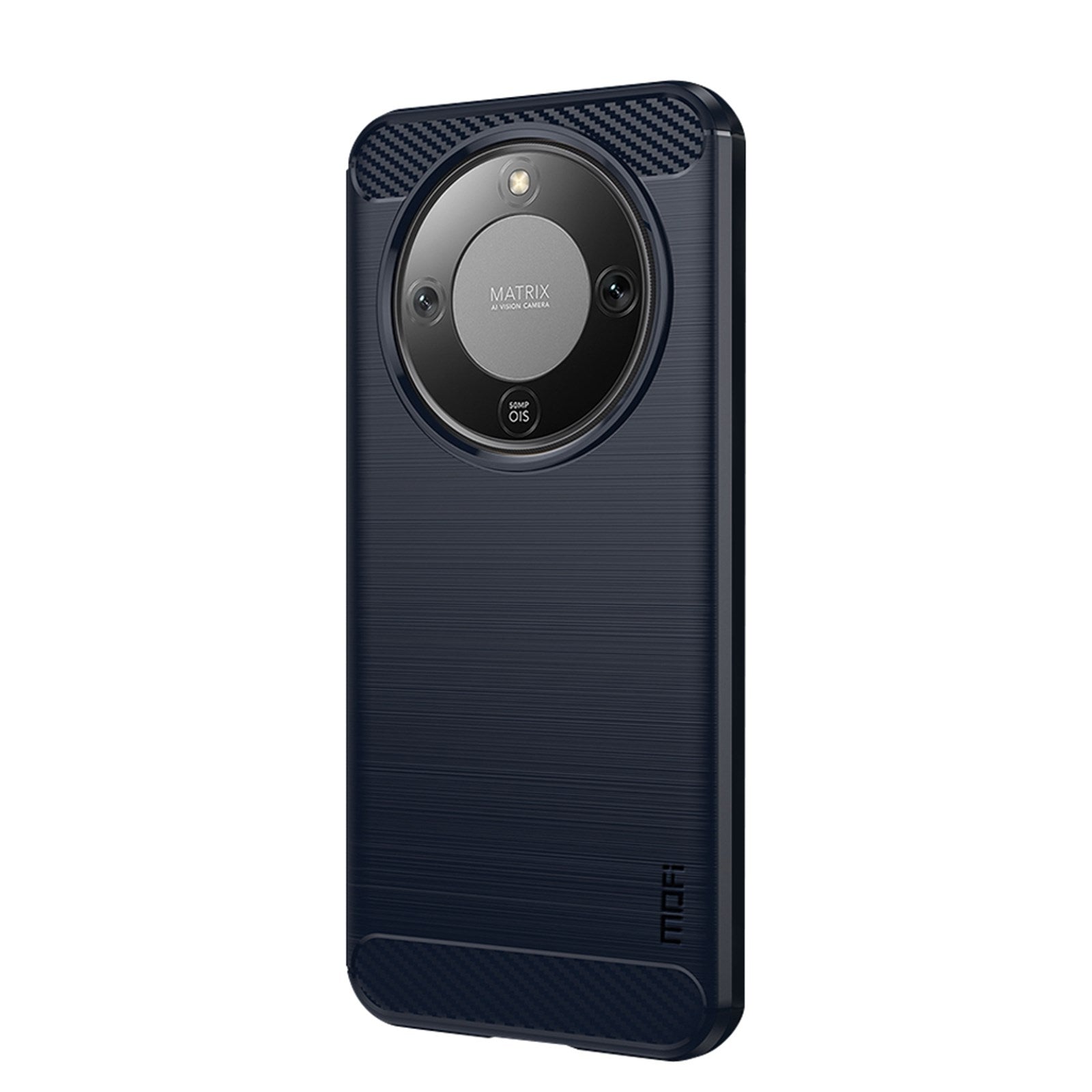 Honor Magic8 Lite MOFI Brushed Carbon Fiber Plast Skal - Blå