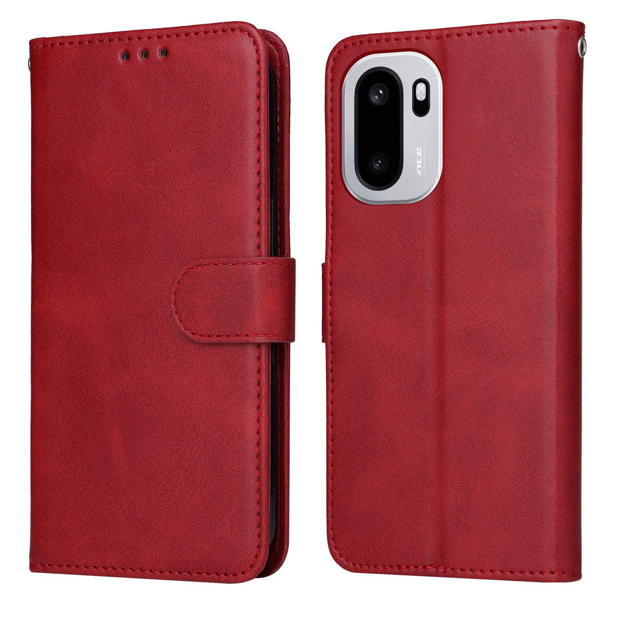 EIDERWOOD OnePlus 15R Konstläder Fodral m. Rem - Röd