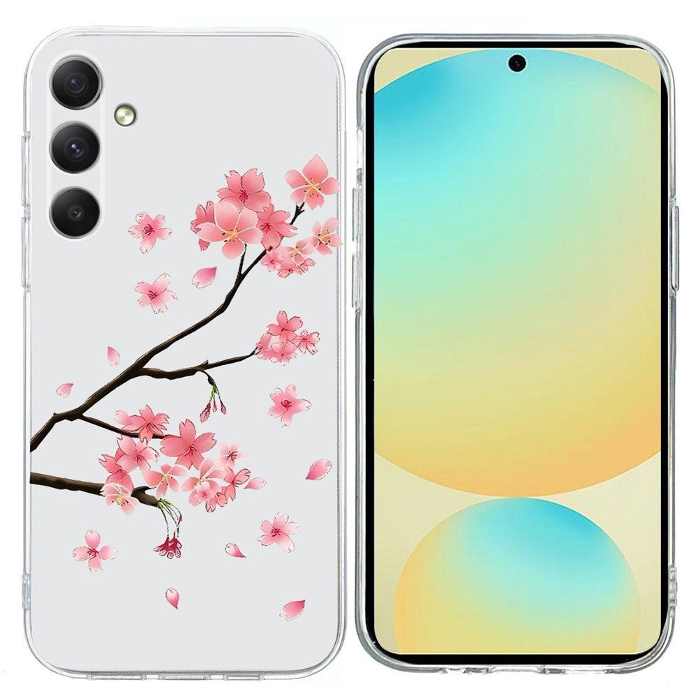 Samsung Galaxy A57 EIDERWOOD Flexibelt Plast Skal m. Mönster - Plommonblomma
