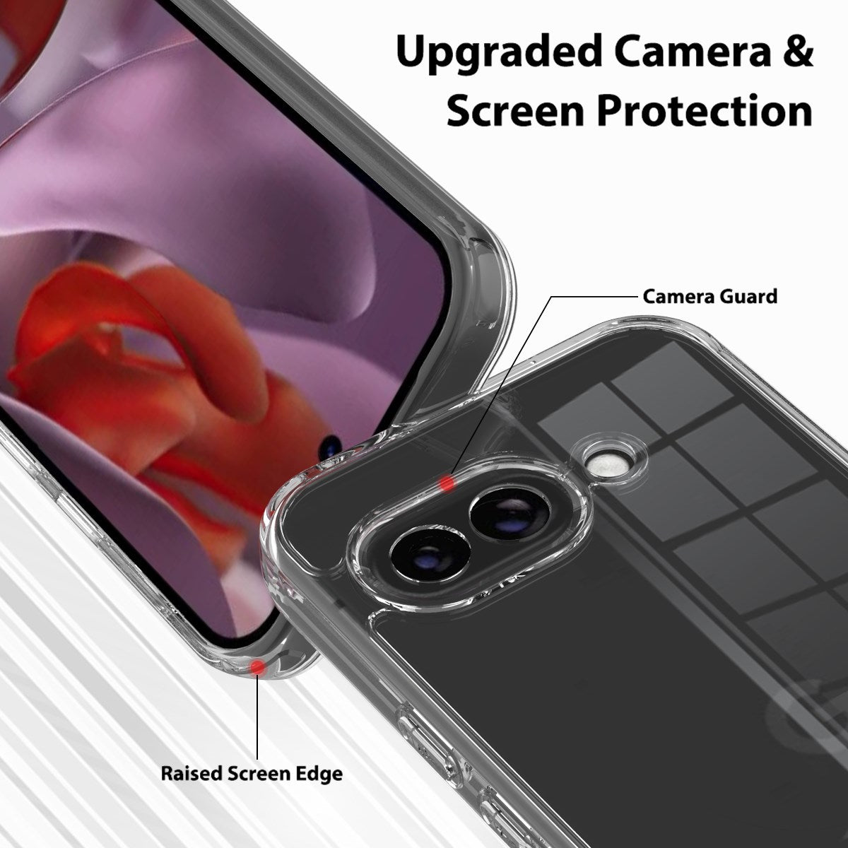Google Pixel 10a EIDERWOOD Hybrid Skal - Genomskinlig