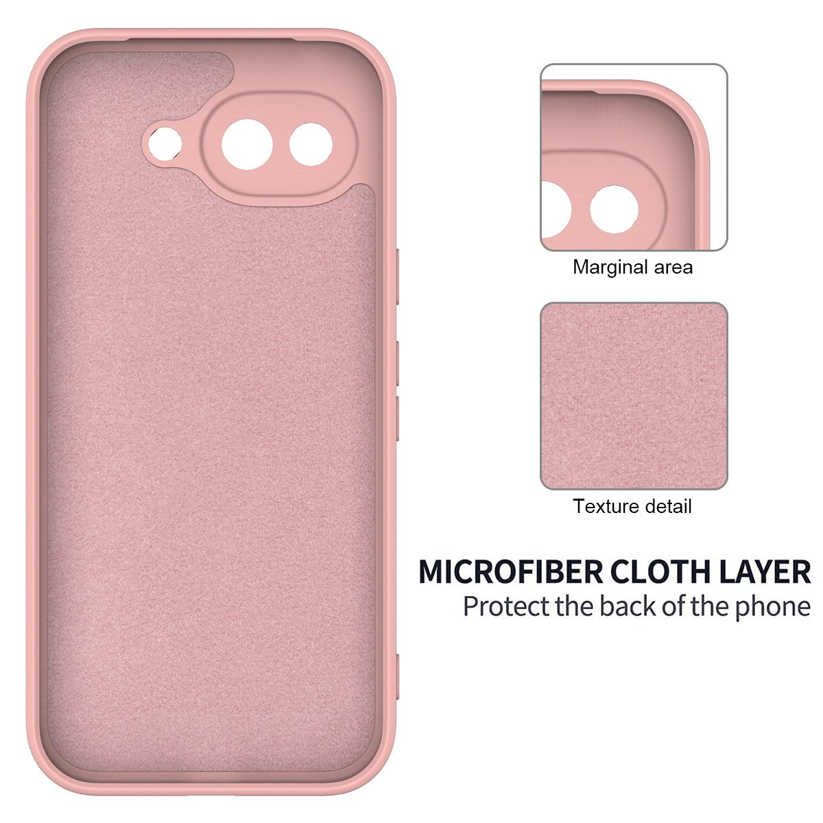 Google Pixel 10a EIDERWOOD Fodrat Silikon Skal m. Rem - Rosa