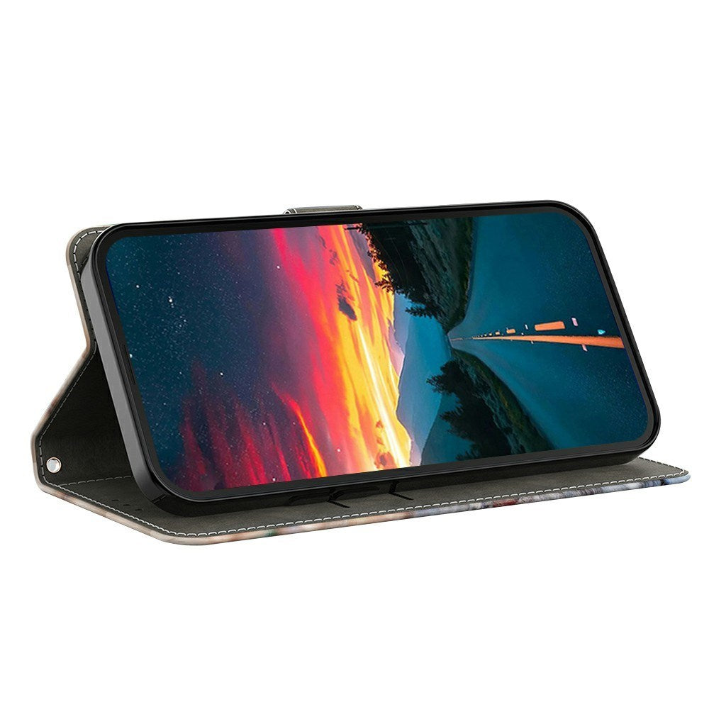Samsung Galaxy A37 EIDERWOOD Fodral med Korthållare & Stativfunktion - Svart Katt