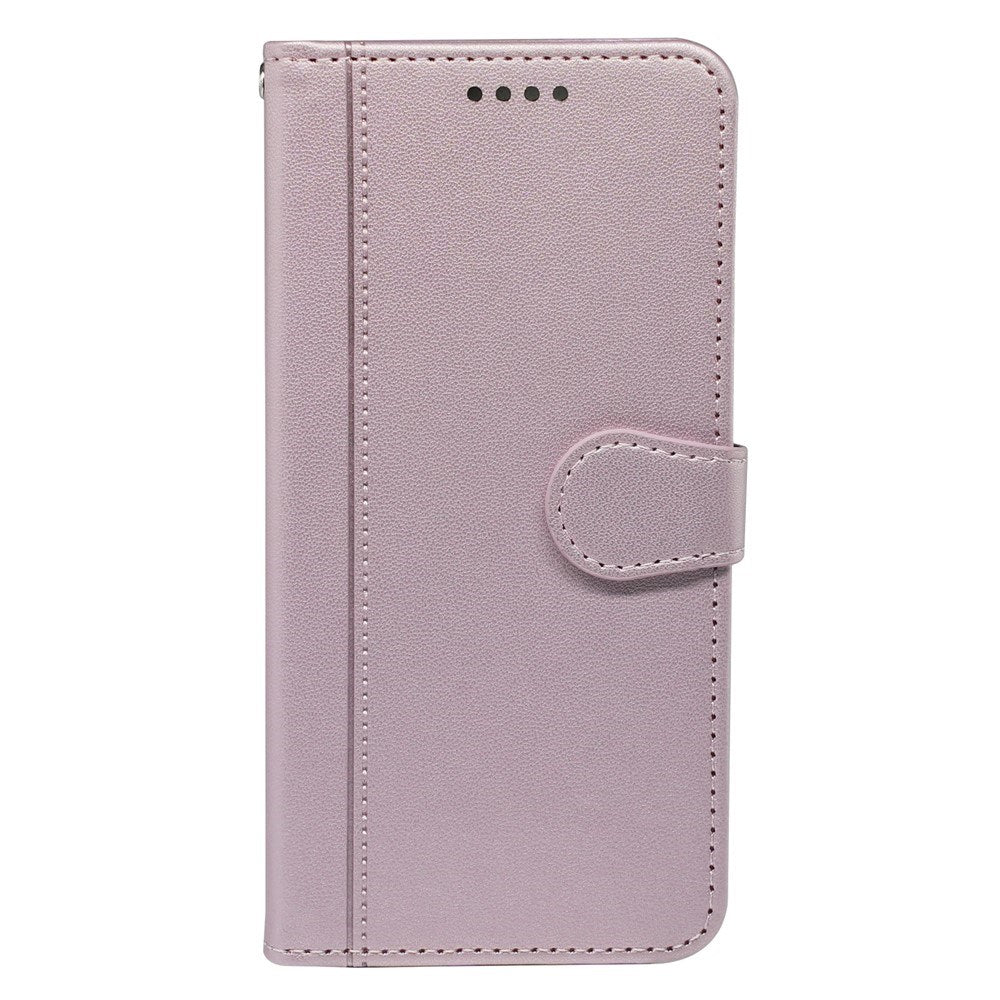 Google Pixel 10a EIDERWOOD Konstläder Fodral m. Korthållare & Stativfunktion – Roséguld