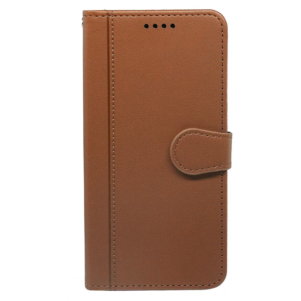 Google Pixel 10a EIDERWOOD Konstläder Fodral m. Korthållare & Stativfunktion – Brun