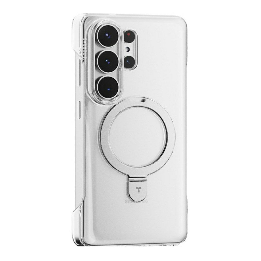 Samsung Galaxy S26 Ultra TORRAS Ostand Q1 Slim Hårt Plast Skal m. Kickstand – MagSafe Kompatibel – Genomskinlig
