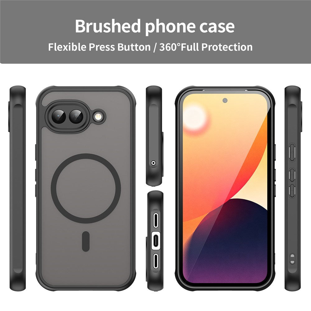 Google Pixel 10a EIDERWOOD Matt Hybrid Plast Skal - MagSafe Kompatibel - Svart